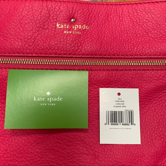 Kate Spade Cobble Hill Ellen Crossbody Bag- Deep Pink - Picture 9 of 9